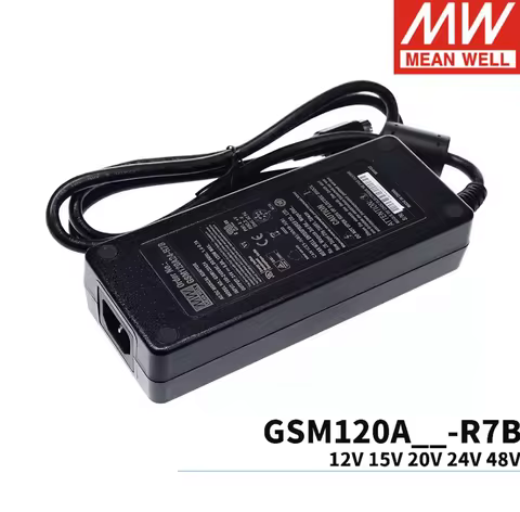 MEAN WELL Power adapter GSM120A GSM120A12-R7B 12V GSM120A15-R7B 15V GSM120A20-R7B 20V GSM120A24-R7B