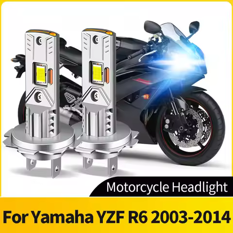 No Error Plug&Play LED Motorcycle light Headlight 60W H7 Super Bright 6000K White CSP LED Bulb For Y