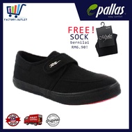 [FREE GIFT] PALLAS Jazz School Shoe Kids Kasut Sekolah Budak 204-031BK