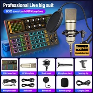 [SG Stock] K300 Sound Card Mixer Studio Equipment package (with Microphone) For Studio recording Live karaoke Mobile Computer Universal package
