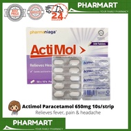PHARMart PHARMANIAGA ACTIMOL / PARACETAMOL 650MG TABS 10S