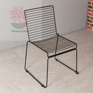 2 Units Quality Strong Metal Chair Simple Coffee Shop Strong Metal Chair Casual Kerusi Restauran Kop