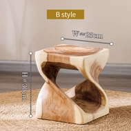 เก้าอี้ รากไม้ ม้านั่งเด็ก ม้านั่งเปลี่ยนรองเท้า แกะสลักต้นไม้งานฝีมือ ที่วางกระถางต้นไม้ มี2สี ขนา