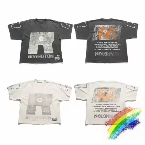 Oversized RRR 123 Men's Nature CVA T-shirt Men Women Summer Style Washed Tops Tee RRR123 T Shirt