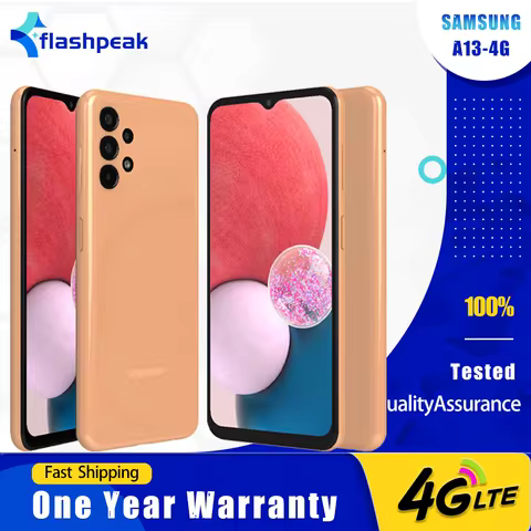 Original Samsung Galaxy A13 A135U 4G Mobile Phone 6.6'' 3GB RAM 32GB ROM CellPhone 50MP+5MP+8MP Exyn