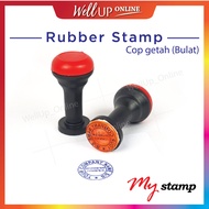 Rubber Stamp custom made, Cop getah bulat (Cop nama / Cop receive / Cop company) MS26R