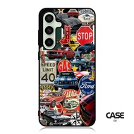 Case Phone Series Samsung A56 A36 A26 A55 A54 A53 A52 A51 A50 5G Tpu Softcase Retro F1 Art