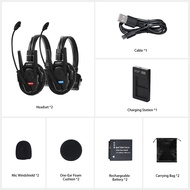 ระบบอินเตอร์คอมไร้สาย Xpro1 SYNCO Xtalk ระยะ500M 3.5Mm แบบเรียลไทม์การตรวจสอบทีมชุดหูฟังสื่อสาร