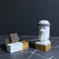 公司大小章 摩艾手工清水模印章 綠檀木/五分印章八分印章