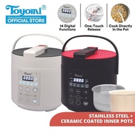 TOYOMI 2L Micro-com Pressure Cooker Rice Cooker with Duo Pot [Model: PC 2001] 1 Year Warranty