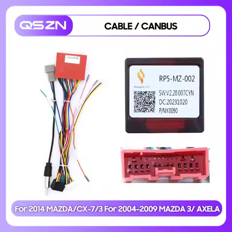 Car Radio Canbus Box MZ-SS-06/MZ-SS-02/RP5-MZ-002 For 2014 MAZDA/CX-7/3 For 2004-2009 MAZDA 3/ AXELA
