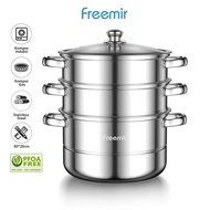 FREEMIR 3-LAYER STEAM POT 26CM FR21401 | Freemir 3-Layer Steamer Pan FR21401 Stainless Steel