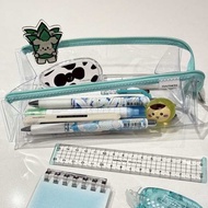 clear pencil case pen holder desktop organiser Japan Kokuyo Guoyu Transparent Pencil Bag Large Capac
