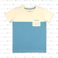 Moose Gear Winter White Combi T-Shirt With Chest Pocket and Print Details (TS-P 603 15382 CW)