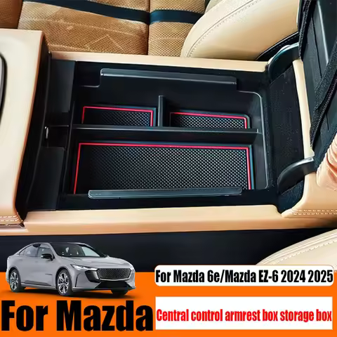 For Mazda 6e/Mazda EZ-6 2024 2025 dedicated armrest box storage box modified central control storage