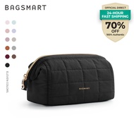 【LOCAL STOCK】BAGSMART Makeup Bag Puffy Cosmetic Beg Mekap Pouch Make Up Bag Travel Toiletry Organize