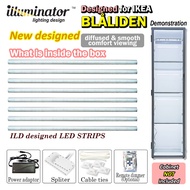 Diffused LED Strips Lighting Kits For IKEA BLÅLIDEN DETOLF also suitable for universal cabinets (Cabinet Not Included)