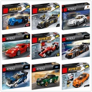 Bemular Toy  A variety of options BELA Bole car racing series Puzzle interactive assembled small particle building block toy LEGO Lepin LEGO Vanguard Enlightenment senbao HFIL