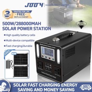 Portable Power Station 288000mAh Big Capacity Power Station 500W/220V Camping Power Bank with Solar 