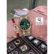 [Real Gold Real Diamond] Private Order Rolex Weekly Diary DD M12 8238-0069 Smoked Green Real Gold 18