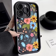 Fresh Flowers Leaves Pattern Phone Case For Samsung Galaxy S24 S23 Ultra S23 FE A54 A34 A14 5G A15 A