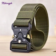 Plastic Buckle Belt Outdoor Casual Workwear Training Pants Belt Woven [MK]