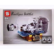 [READY STOCK] SY6293 Mickey Mouse Boutique Bottle Lego Compatible Building Block Toy 米奇瓶中船积木