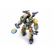 (AS) Sluban M38-B0911 ATOMIC STORM-Dire Wolf Assult Robot Toy
