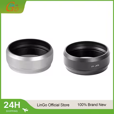 LinGo Metal Screw Lens Hood Adapter Ring for Fujifilm X70 Camera Lens Replaces LH-X70, Replacement C