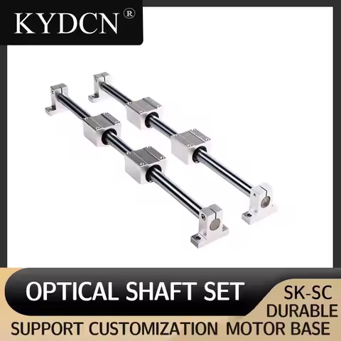 2set Linear Rail Shaft Optical Axis Rod OP25mm L 1000-1450mm SCS25UU Linear Block Bearing SK25 Shaft