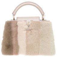 Like New Louis Vuitton Capucines BB Mink Champagne Pink Handbag LV 1183 [Pre-owned] LOUIS VUITTON