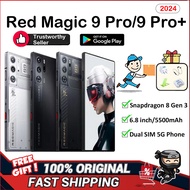 【Global Rom】Nubia RedMagic 9 Pro+ Smartphone/Red Magic 9 Pro Phone/Nubia RedMagic Phone/努比亚红魔9 Pro/红魔手机/Redmagic Gaming Phone/RedMagic 9 Pro+ Dual SIM 5G Snapdragon 8 Gen 3 /6.8 inch/5500mAh 165W Fast Charging Cellphone /RedMagic 9 Pro 6500 mAh Red magic