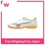 Mizuno Alpha MIZUNO,รองเท้าฟุตบอลกิจกรรมสโมสรฟุตบอลภายในอาคารน้ำหนักเบาสีขาว X สีแดงสีน้ำเงิน21.0ซม. 3E