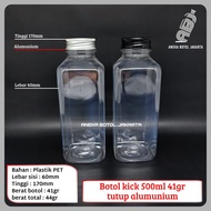 KICK 500ml bottle weighing 41g with aluminum kale cap