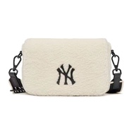 MLB NY Lamb Fleece Sling Shoulder Cross Body Bag