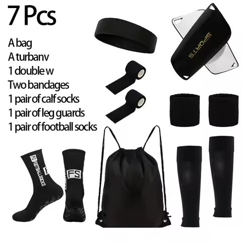 7 Set Sports Socks Football Socks Loogdeel Soccer Football Bandages Compression Stockings Bracer Foo