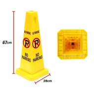No Parking Safety Caution Warning Cone Thickened PP Plastic Road Cone No Parking