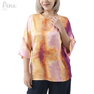 Pena house เสื้อเบลาส์ คอกลม  แขนสามส่วน POSS062403