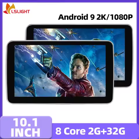 Car Headrest Monitor 10.1 Inch 2+32G Auto Radio HD IPS Touch Screen Tablet Android 9 4K Player Suppo