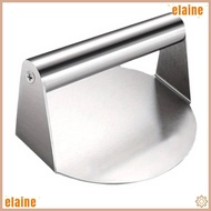 ELAINE Smash Burger Press, Round Stainless Steel Stainless Steel Grill Press, Steak Burger No Rust B