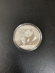 （熊貓銀幣一枚：少有年份）2012年熊貓銀幣30克，中國人民銀行發行 面值¥10