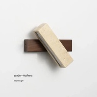 หินธรรมชาติโคมไฟติดผนัง Art Decor Sconce สําหรับ Foyer ห้องรับประทานอาหารห้องนอนบันไดทางเดินทางเดินบ