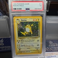 PSA 5 Raichu 14/102 - Holo Base Set - Vintage 1999 Pokemon - Graded Cards