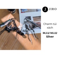 High quality M.I.U M.I.U Silver handbag Charm - Hot trend 2025