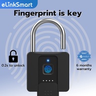 Fingerprint Padlock With Key Smart HDB Door Lock Outdoor Waterproof Digital Padlock For Gate Remote 