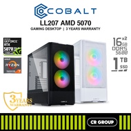 COBALT LL207 AMD 5070 - AMD Ryzen 7 7800X3D - ZOTAC GAMING RTX 5070 SOLID OC 12GB - 32GB RAM - 1TB S