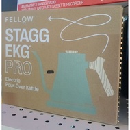 Fellow Stagg EKG Pro, Electric Gooseneck Kettle with Wooden Handle Matte Green for Coffee Brewing