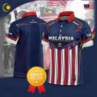 BAJU MERDEKA 68 T-SHIRT MALAYSIA SUBLIMATION - COLLAR Merdeka 68 baju t shirt merdeka