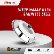 Top100 - Stainless Steel Pot Lid, Frying Pan Lid, Frying Pan Lid, Knob, Frying Pan Lid, Heat Resista