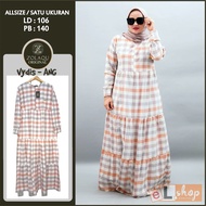 Pakaian Wanita GAMIS ZOLAQU TERBARU 2024 Dres Model Sekarang Hijab Style Modern Jumbo Agen Resmi